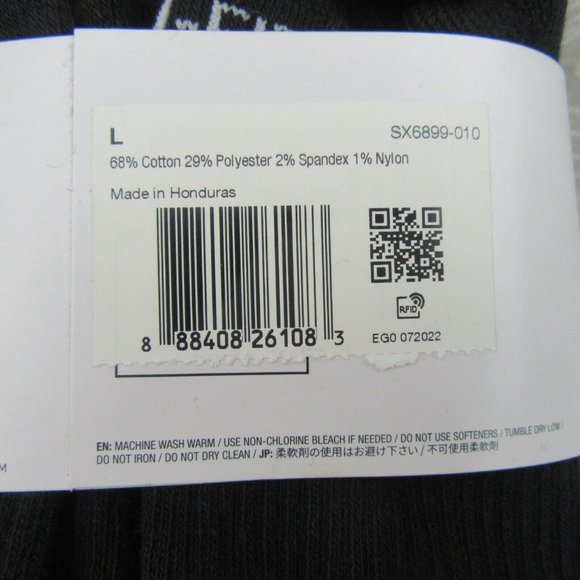 Nike Everyday Plus Cushioned Ankle Socks 6 Pack Mens Size 8-12 Black Dri-Fit NEW - Picture 9 of 9